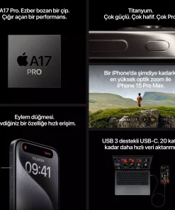 iPhone 15 Pro Max 512GB Natürel Titanyum Özellikleri