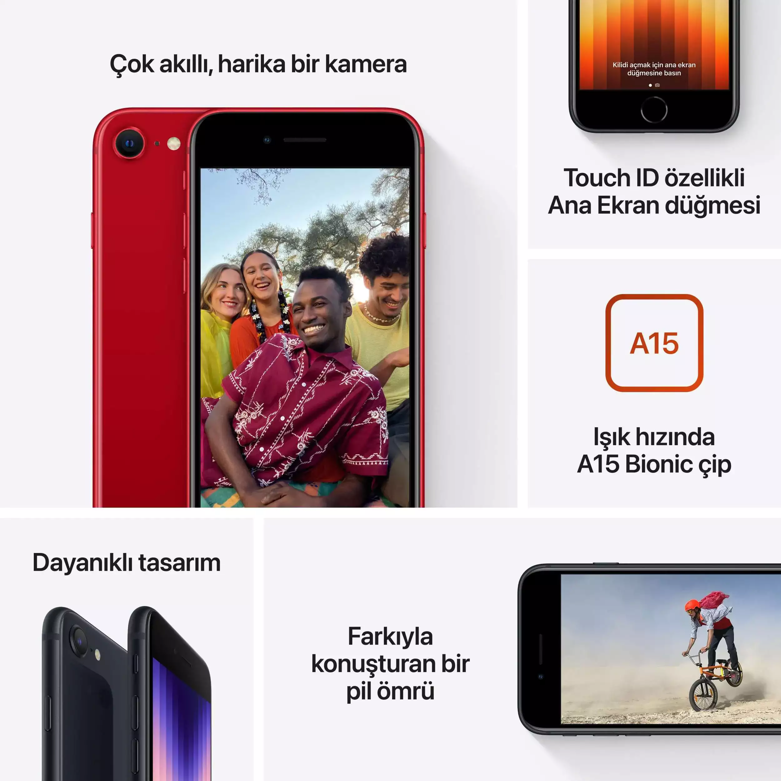 iPhone SE 64GB Yıldız Işığı MMXG3TU/A-İkinci El 7 iPhone SE 64GB Yıldız Işığı MMXG3TU/A -7