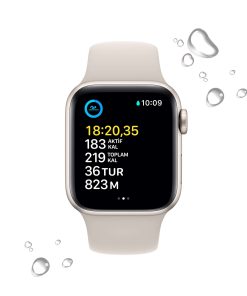 Apple Watch SE GPS 40mm Yıldız Işığı Alüminyum Kasa - Yıldız Işığı Spor Kordon MNJP3TU/A-Teşhir -5