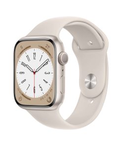 Apple Watch Series 8 GPS 45mm Yıldız Işığı Alüminyum Kasa - Yıldız Işığı Spor Kordon MNP23TU/A-Teşhir -2