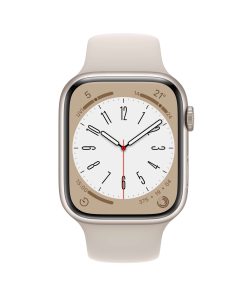 Apple Watch Series 8 GPS 45mm Yıldız Işığı Alüminyum Kasa - Yıldız Işığı Spor Kordon MNP23TU/A-Teşhir -3