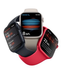 Apple Watch Series 8 GPS 45mm Yıldız Işığı Alüminyum Kasa - Yıldız Işığı Spor Kordon MNP23TU/A-Teşhir -6