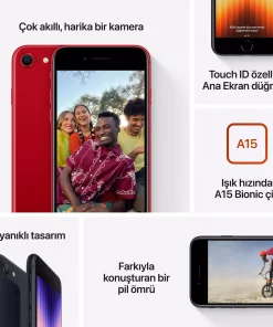 iPhone SE 256GB (PRODUCT) RED MMXP3TU/A-Teşhir 15 iPhone SE 256GB (PRODUCT) RED MMXP3TU/A -7