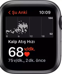 Apple Watch Nike SE GPS 40mm Uzay Grisi Alüminyum Kasa - Antrasit Siyah Spor Kordon MKR53TU/A-Teşhir -4