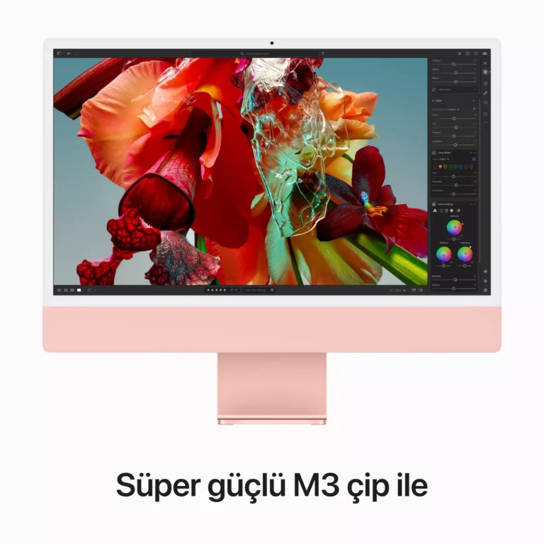 iMac 24 inc 4.5K M3 8CPU 10GPU 8GB 256GB Pembe MQRT3TU/A -4