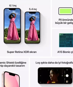 iPhone 13 256GB Pembe MLQ83TU/A -7