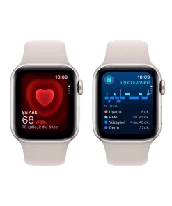 Apple Watch SE GPS 40mm Yıldız Işığı Alüminyum Kasa Yıldız Işığı Spor Kordon S/M MR9U3TU/A -5