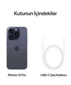 iPhone 15 Pro 512GB Mavi Titanyum MTVA3TU/A -9
