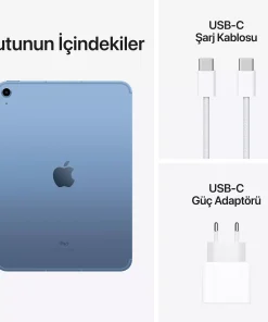 iPad 10.9 inç Wi-Fi + Cellular 256GB Mavi MQ6U3TU/A -8