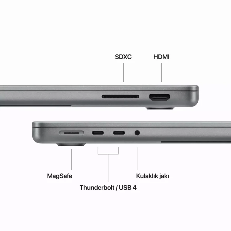 MacBook Pro 14 inc M3 8CPU 10GPU 8GB 512GB Uzay Grisi MTL73TU/A-Teşhir -7