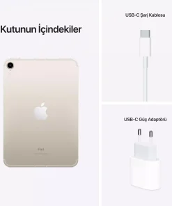 iPad mini 8.3 inç Wi-Fi + Cellular 64GB Yıldız Işığı MK8C3TU/A -9