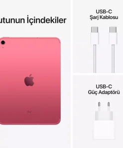iPad 10.9 inç Wi-Fi + Cellular 256GB Pembe MQ6W3TU/A -8