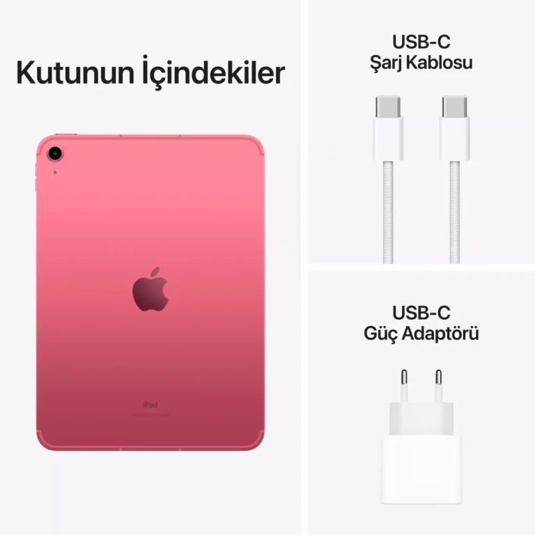 iPad 10.9 inç Wi-Fi + Cellular 256GB Pembe MQ6W3TU/A -8
