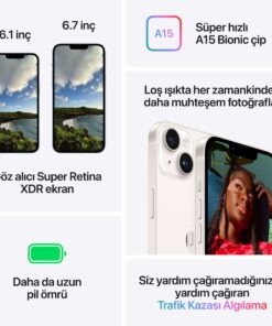 iPhone 14 128GB Mavi MPVN3TU/A-Teşhir -5