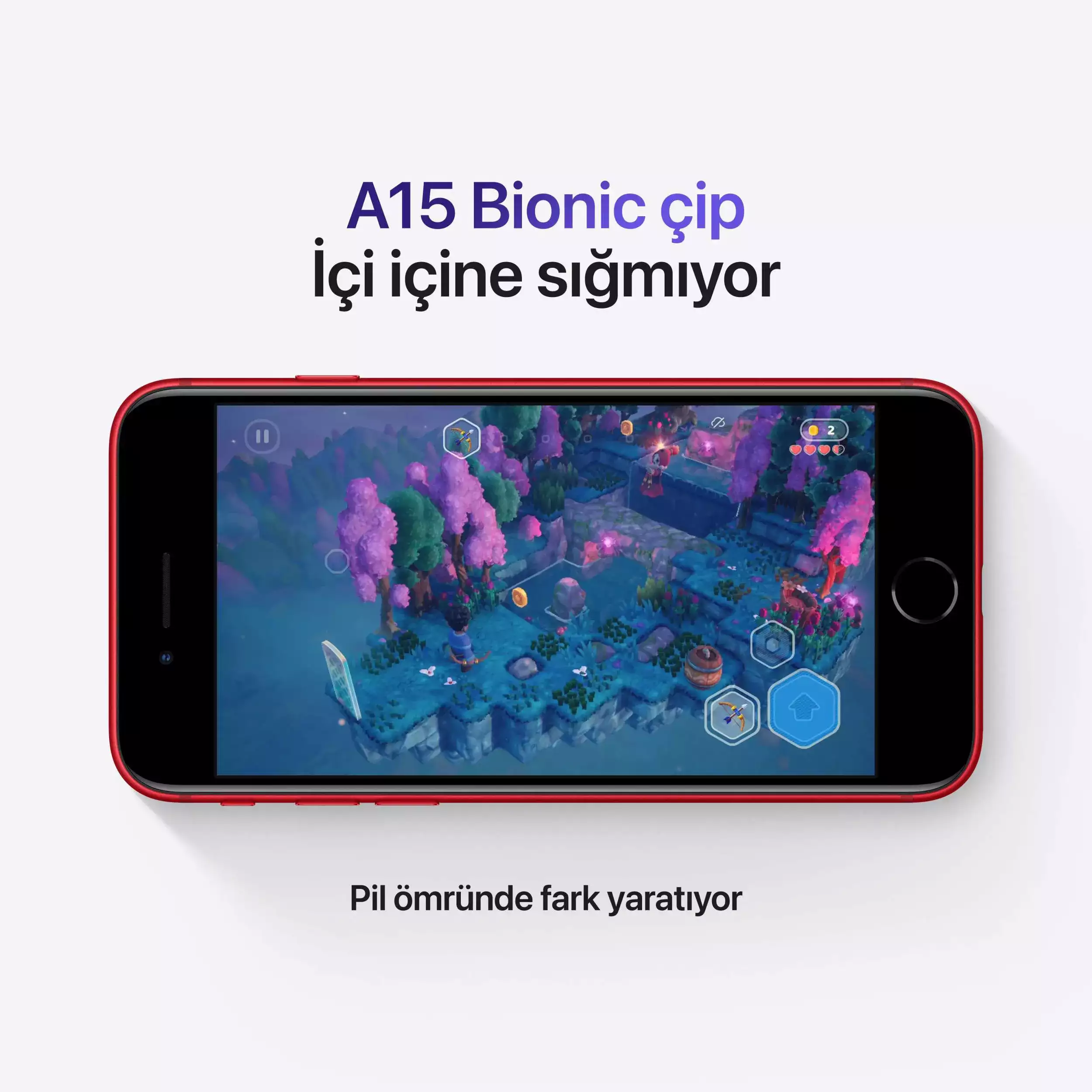 iPhone SE 256GB (PRODUCT) RED MMXP3TU/A-Teşhir 6 iPhone SE 256GB (PRODUCT) RED MMXP3TU/A -6