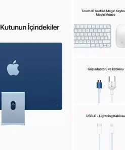 iMac 24 inc 4.5K M1 8CPU 8GPU 16GB 1TB Mavi Z12X000PV -9