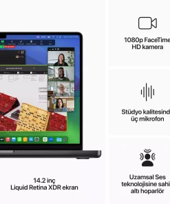 MacBook Pro 14 inc M3 Pro 11CPU 14GPU 36GB 512GB Uzay Siyahı Z1AU001ZS-Teşhir -9