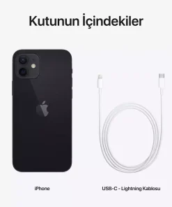 iPhone 12 Siyah 64GB MGJ53TU/A-Teşhir 9 iPhone 12 Siyah 64GB MGJ53TU/A-Teşhir -5