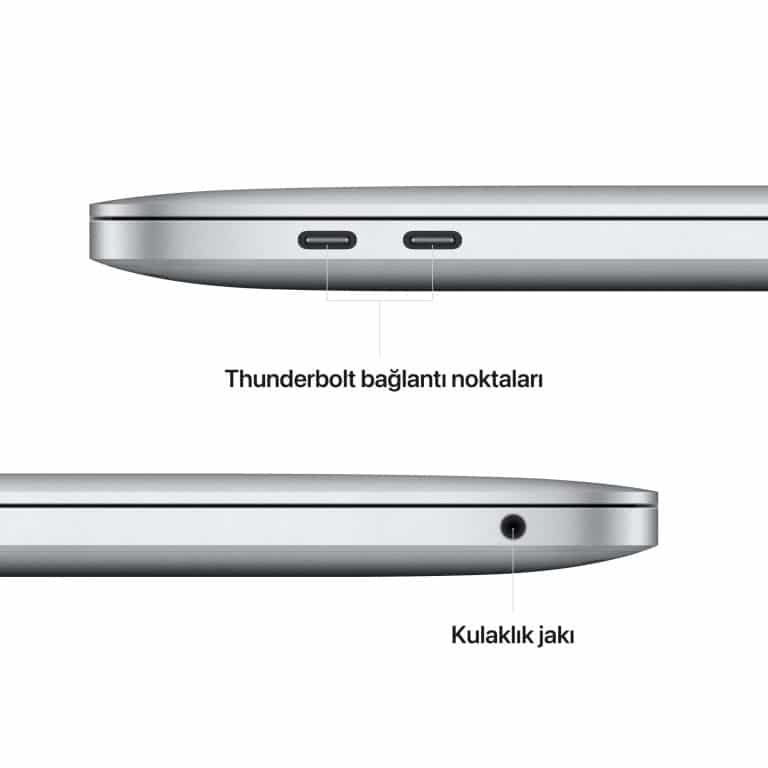 MacBook Pro 13.3 inc M2 8CPU 10GPU 8GB 512GB SSD Gümüş MNEQ3TU/A-Teşhir -7