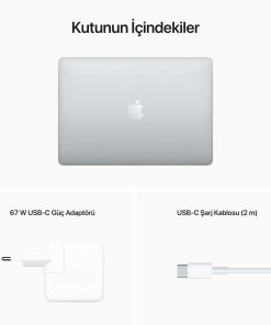 MacBook Pro 13.3 inc M2 8CPU 10GPU 8GB 512GB SSD Gümüş MNEQ3TU/A-Teşhir -10