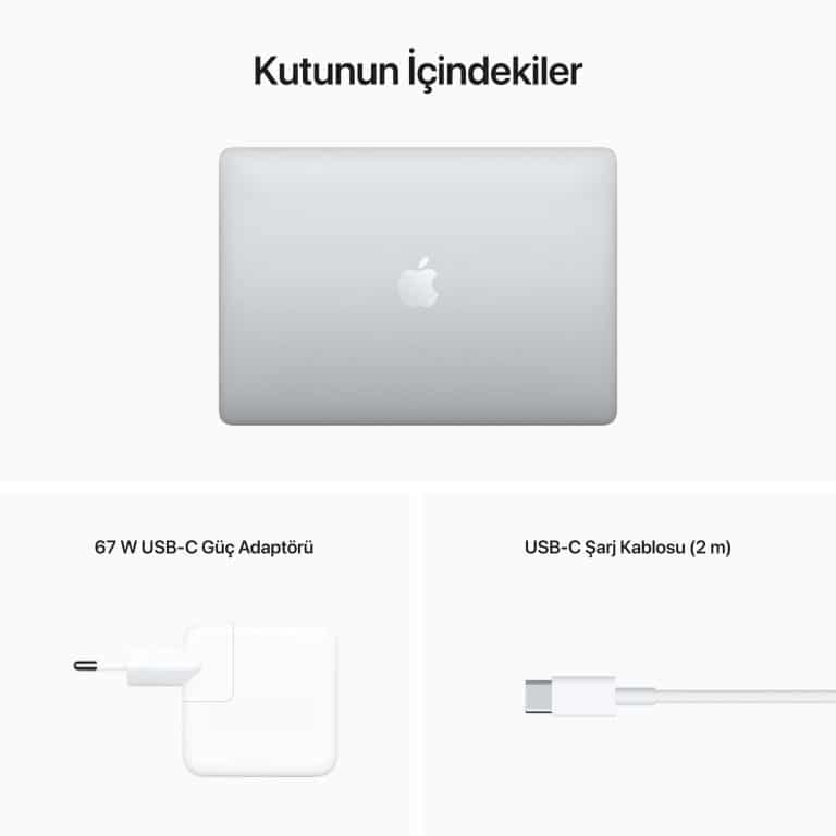 MacBook Pro 13.3 inc M2 8CPU 10GPU 8GB 512GB SSD Gümüş MNEQ3TU/A-Teşhir -10