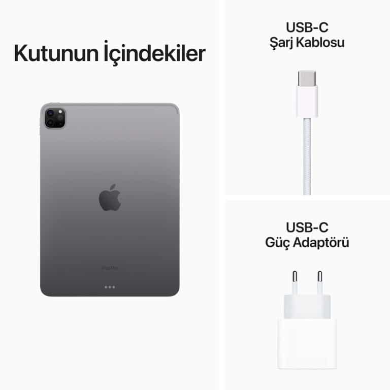 iPad Pro 11 inç Wi‑Fi 256GB Uzay Grisi (4.Nesil) MNXF3TU/A-Teşhir -10