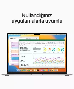 MacBook Air 15.3 inc M2 8CPU 10GPU 16GB 256GB Uzay Grisi 70W Z18L000V0 - Teşhir -7