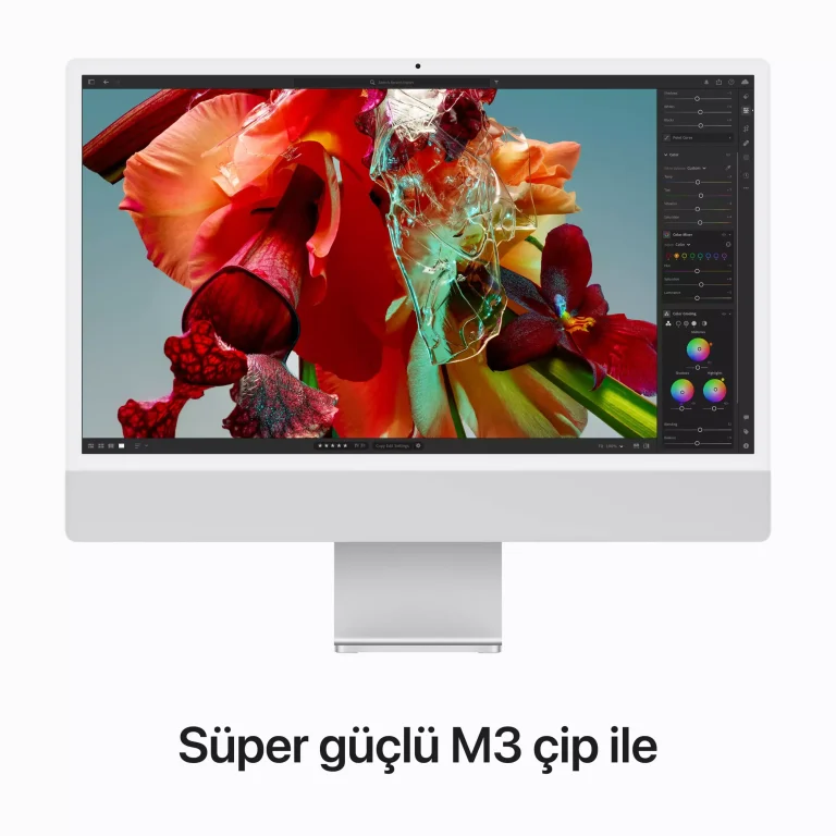 iMac 24 inc 4.5K M3 8CPU 10GPU 8GB 512GB Gümüş MQRK3TU/A - TEŞHİR -4