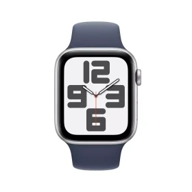 Apple Watch SE GPS + Cellular 44mm Gümüş Alüminyum Kasa Fırtına Mavisi Spor Kordon S/M MXGP3TU/A