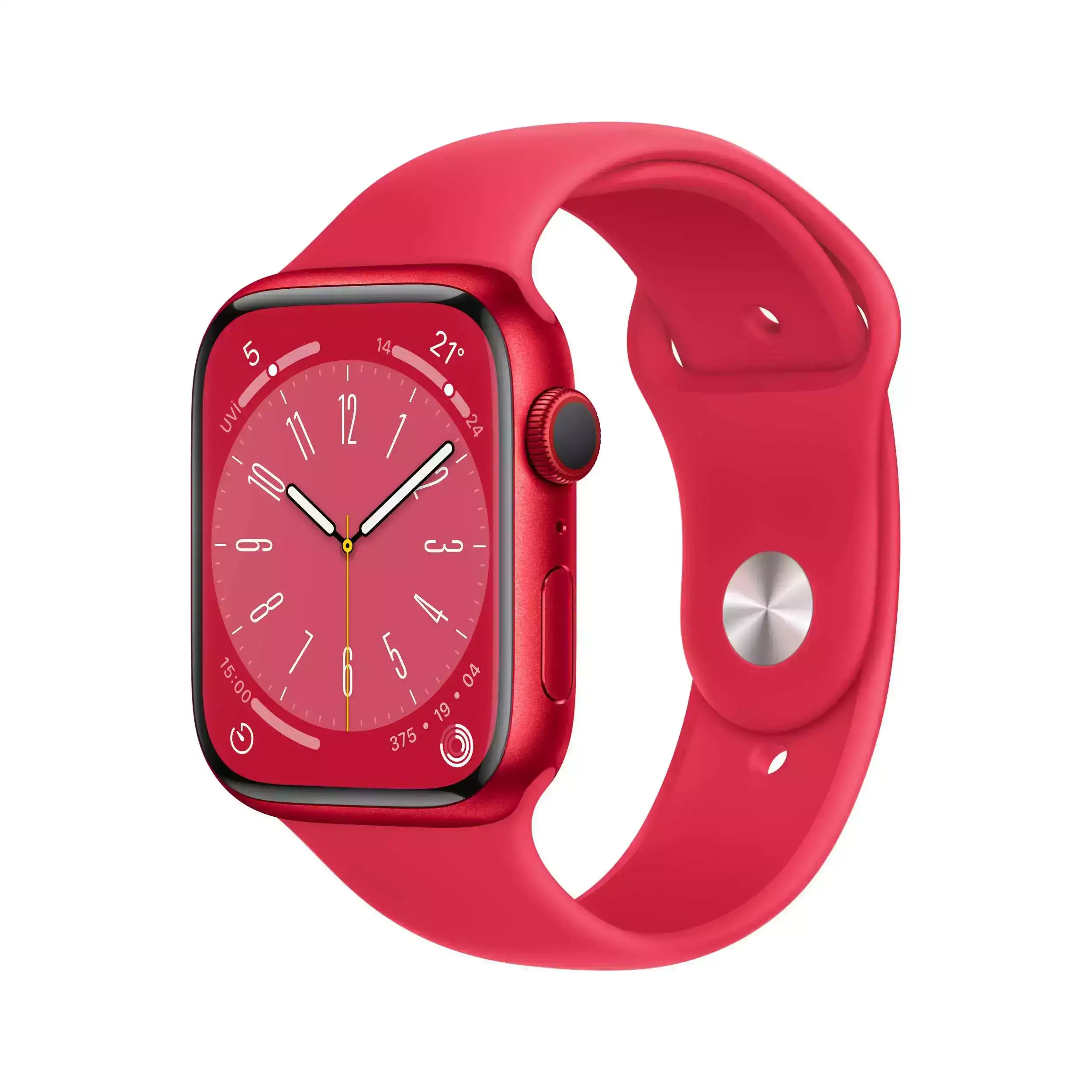 Apple Watch Series 8 45mm Red Aluminyum Red Sp Band Cel MNKA3TU/A-Teşhir 5 Apple Watch Series 8 GPS 45mm (PRODUCT)RED Alüminyum Kasa - (PRODUCT)RED Spor Kordon MNP43TU/A-Teşhir -5