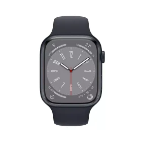 Apple Watch Series 8 GPS 45mm Gece Yarısı Alüminyum Kasa – Gece Yarısı Spor Kordon MNP13TU/A-Teşhir
