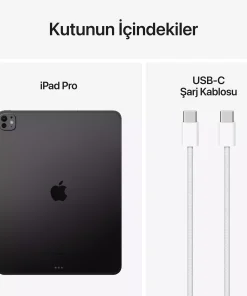 iPad Pro 13 inç WiFi 2TB Nano-texture Cam Uzay Siyahı MWRH3TU/A -10