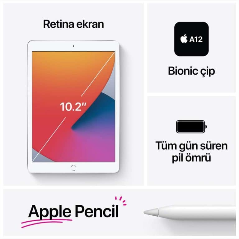 iPad 10.2 inç Wi-Fi + Cellular 128GB Uzay Grisi MYML2TU/A-İkinci El -5