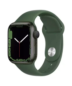 Apple Watch Series 7 GPS 41mm Yeşil Alüminyum Kasa - Yonca Spor Kordon MKN03TU/A-Teşhir -4