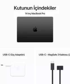 MacBook Pro 14 inc M3 Pro 11CPU 14GPU 36GB 512GB Uzay Siyahı Z1AU001ZS-Teşhir -8