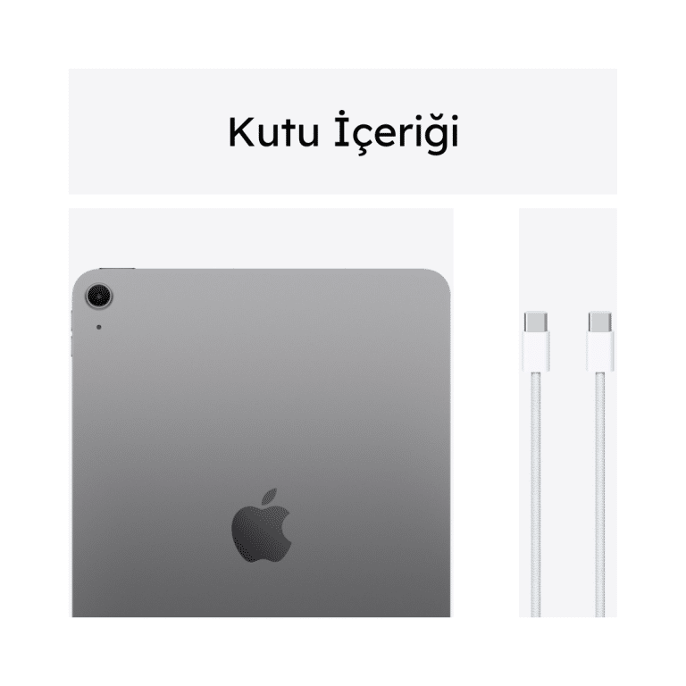 iPad Air 13 inç Wi-Fi + Cellular 512GB Uzay Grisi MV703TU/A -10