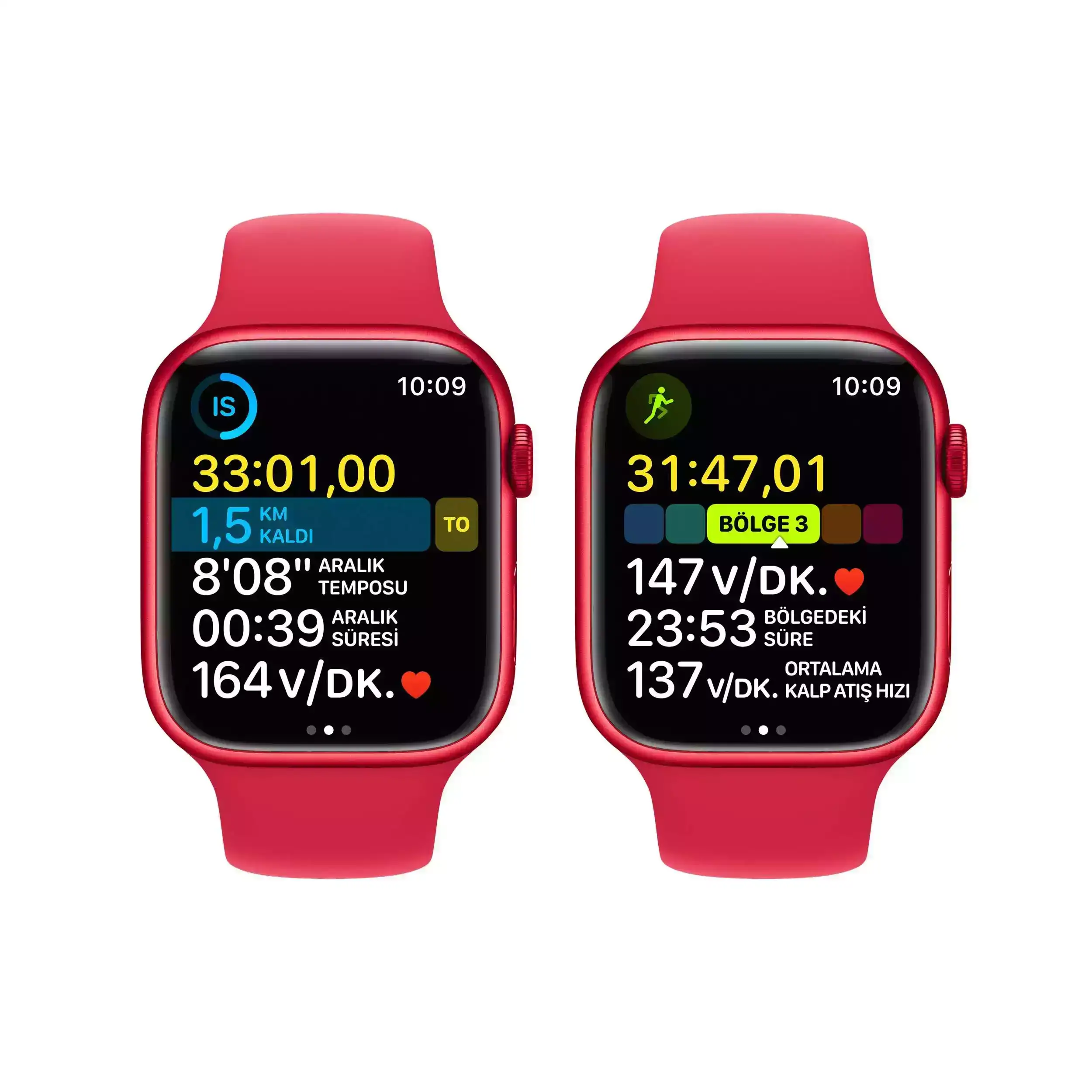 Apple Watch Series 8 45mm Red Aluminyum Red Sp Band Cel MNKA3TU/A-Teşhir 4 Apple Watch Series 8 GPS 45mm (PRODUCT)RED Alüminyum Kasa - (PRODUCT)RED Spor Kordon MNP43TU/A-Teşhir -4