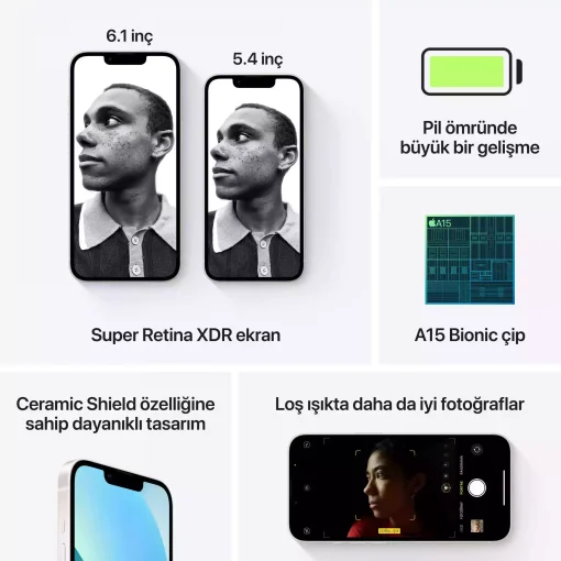 iPhone 13 256GB Yıldız Işığı MLQ73TU/A-Teşhir -5