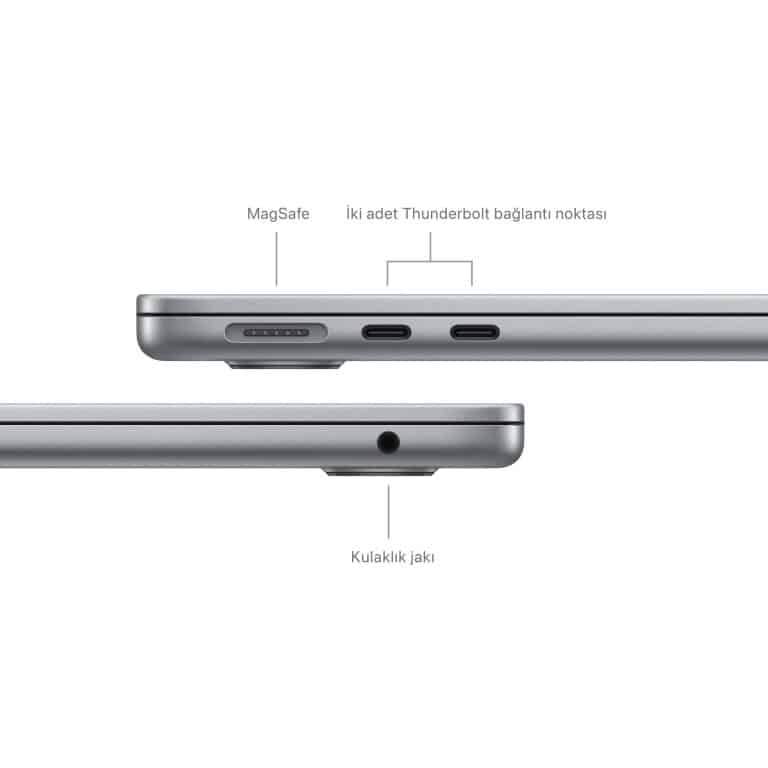 MacBook Air 13 inc M3 8CPU 8GPU 8GB 256GB Uzay Grisi MRXN3TU/A-Teşhir -4