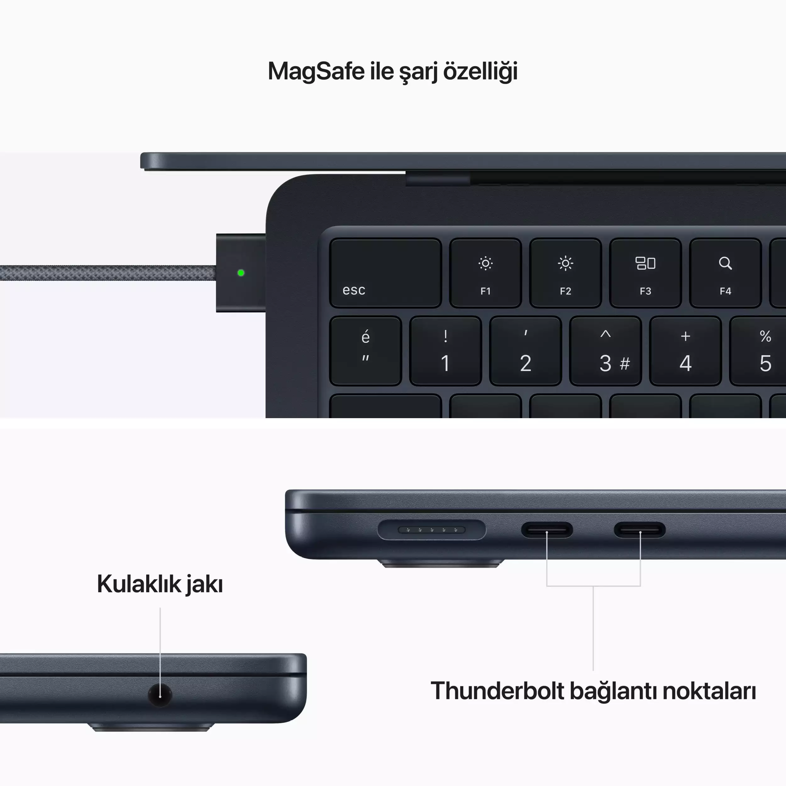 MacBook Air 13.6 inc M2 8CPU 10GPU 16GB 512GB Gece Yarısı Z161000K6-İkinci El 7 MacBook Air 13.6 inc M2 8CPU 10GPU 16GB 512GB Gece Yarısı Z161000K6 -7