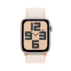Apple Watch SE GPS 44mm Yıldız Işığı Alüminyum Kasa Yıldız Işığı Spor Loop MRE63TU/A -1