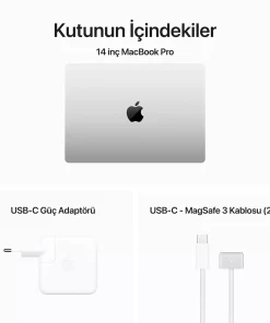 MacBook Pro 14 inc M3 8CPU 10GPU 8GB 1TB Gümüş MR7K3TU/A -10