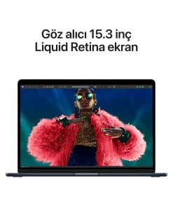 MacBook Air 15 inc M3 8CPU 10GPU 8GB 512GB Gece Yarısı MRYV3TU/A -5