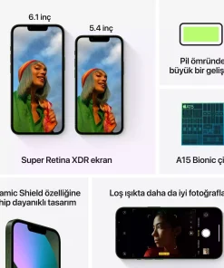 iPhone 13 256GB Yeşil MNGL3TU/A-Teşhir -5