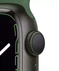 Apple Watch Series 7 GPS 41mm Yeşil Alüminyum Kasa - Yonca Spor Kordon MKN03TU/A-Teşhir -6