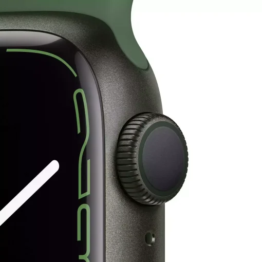 Apple Watch Series 7 GPS 41mm Yeşil Alüminyum Kasa - Yonca Spor Kordon MKN03TU/A-Teşhir -6