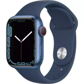 Apple Watch Series 7 45mm Alüminyumm Siyah Kasa Mavi Kordon PT-Wach-01-İkinci El