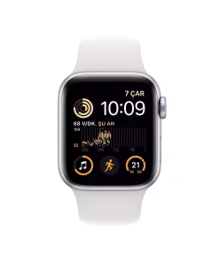 Apple Watch SE GPS + Cellular 40mm Gümüş Alüminyum Kasa - Beyaz Spor Kordon MNPP3TU/A-Teşhir -5