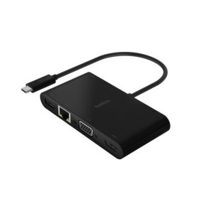 Belkin USB-C Multimedya + Şarj Adaptörü (100W) AVC004BTBK