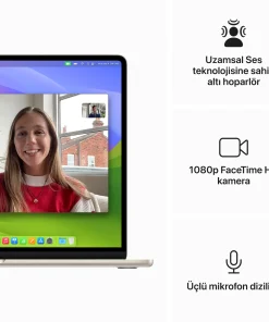 MacBook Air 15 inc M3 8CPU 10GPU 8GB 256GB Yıldız Işığı MRYR3TU/A -6